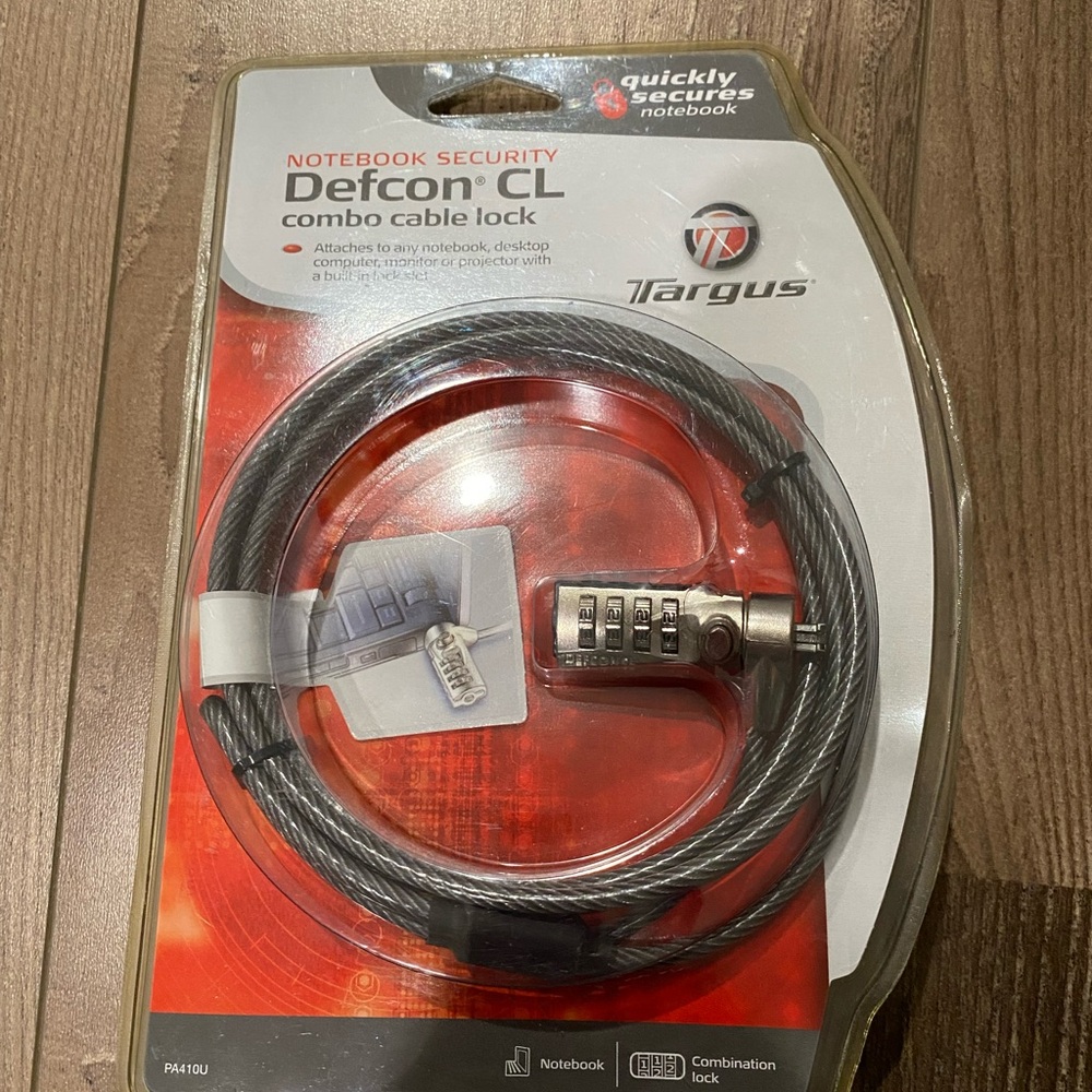 Targus New In Package DEFCON CL Combo Cable Lock